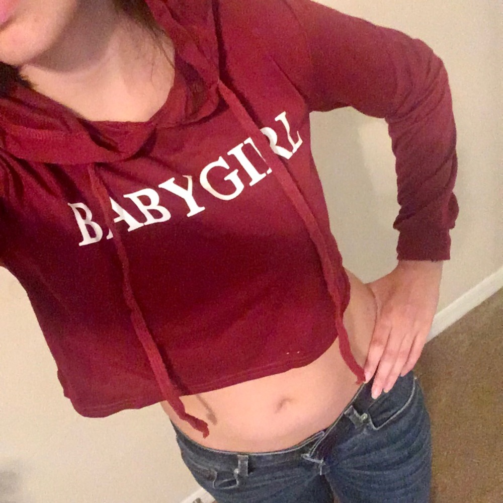 Babygirl cropped sweatshirt
